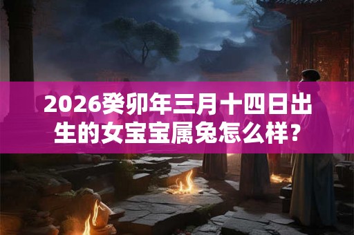 2026癸卯年三月十四日出生的女宝宝属兔怎么样？