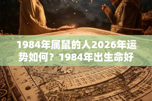 1984年属鼠的人2026年运势如何？1984年出生命好不好？