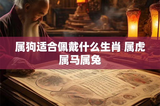 属狗适合佩戴什么生肖 属虎属马属兔 属狗适合佩戴什么生肖 属虎属马属兔