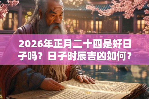 2026年正月二十四是好日子吗？日子时辰吉凶如何？