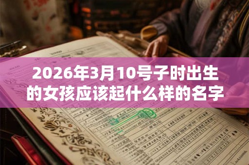 2026年3月10号子时出生的女孩应该起什么样的名字