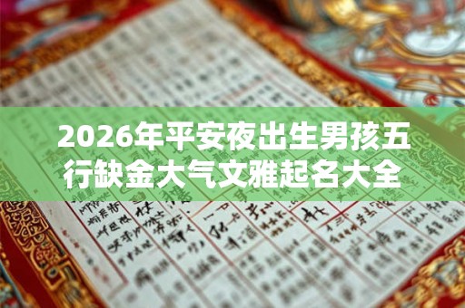 2026年平安夜出生男孩五行缺金大气文雅起名大全