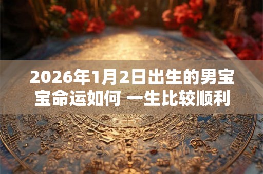 2026年1月2日出生的男宝宝命运如何 一生比较顺利