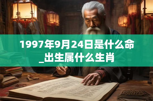 1997年9月24日是什么命_出生属什么生肖 1997年9月24日是什么命_出生属什么生肖