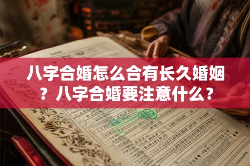八字合婚怎么合有长久婚姻？八字合婚要注意什么？