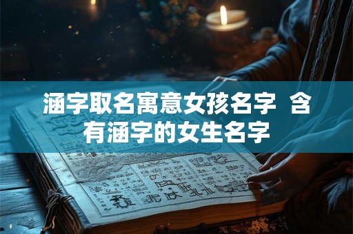 涵字取名寓意女孩名字  含有涵字的女生名字