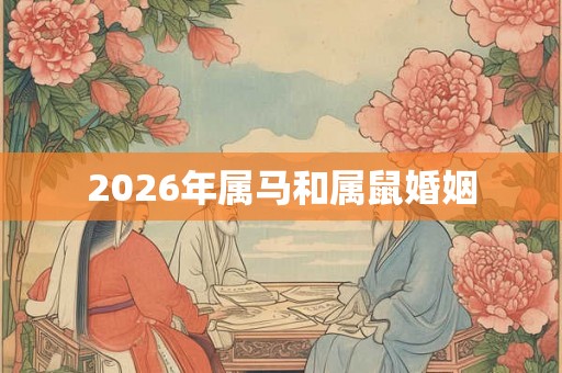 2026年属马和属鼠婚姻