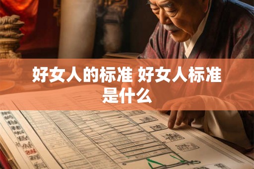 好女人的标准 好女人标准是什么 好女人的标准 好女人标准是什么