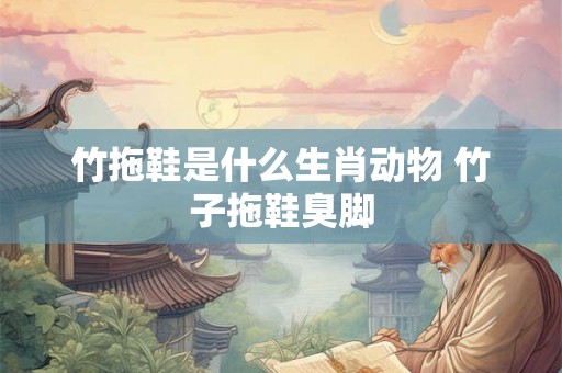 竹拖鞋是什么生肖动物 竹子拖鞋臭脚
