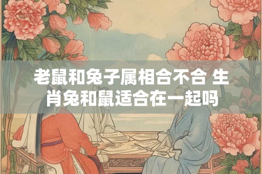 老鼠和兔子属相合不合 生肖兔和鼠适合在一起吗