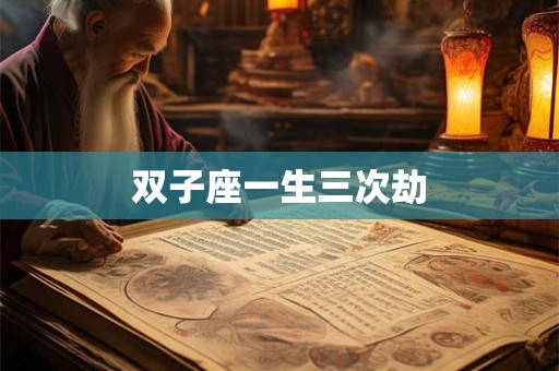 双子座一生三次劫