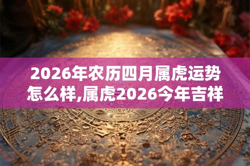 2026年农历四月属虎运势怎么样,属虎2026今年吉祥出门方位