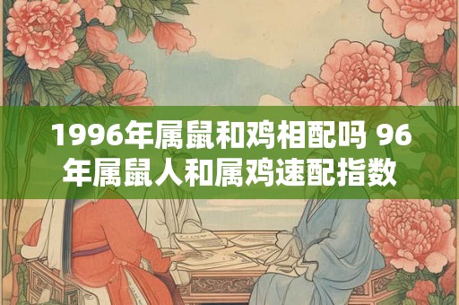 1996年属鼠和鸡相配吗 96年属鼠人和属鸡速配指数 1996年属鼠和鸡相配吗 96年属鼠人和属鸡速配指数
