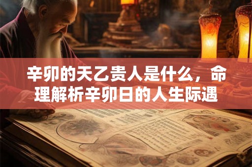 辛卯的天乙贵人是什么,命理解析辛卯日的人生际遇 辛卯的天乙贵人是什么,命理解析辛卯日的人生际遇