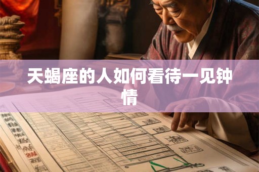 天蝎座的人如何看待一见钟情