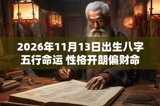 2026年11月13日出生八字五行命运 性格开朗偏财命局