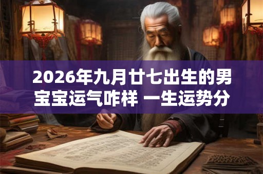 2026年九月廿七出生的男宝宝运气咋样 一生运势分析 2026年九月廿七出生的男宝宝运气咋样 一生运势分析