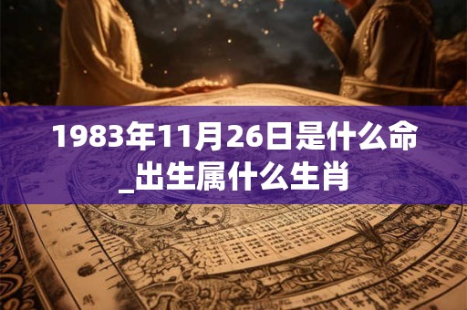 1983年11月26日是什么命_出生属什么生肖