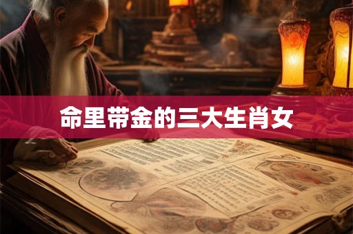 命里带金的三大生肖女