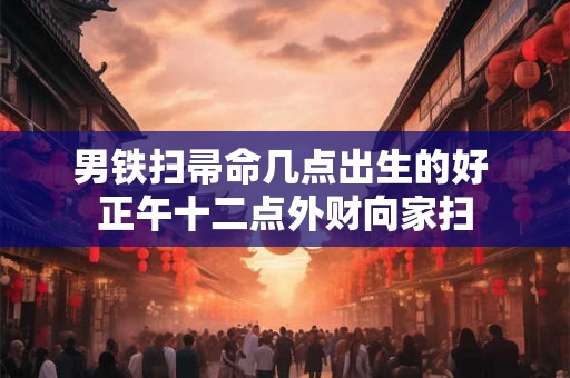 男铁扫帚命几点出生的好 正午十二点外财向家扫
