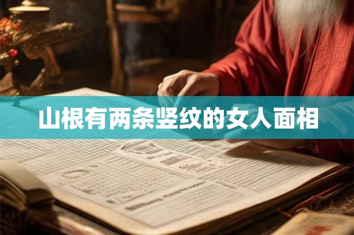 山根有两条竖纹的女人面相