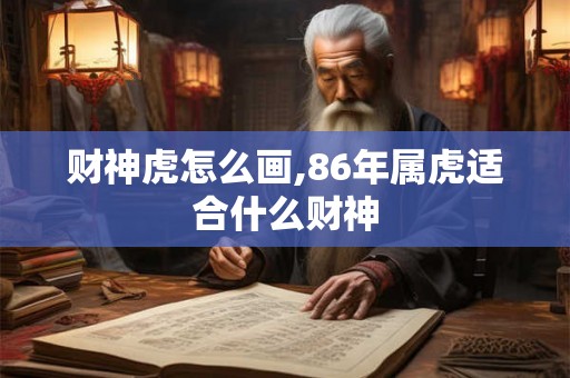 财神虎怎么画,86年属虎适合什么财神