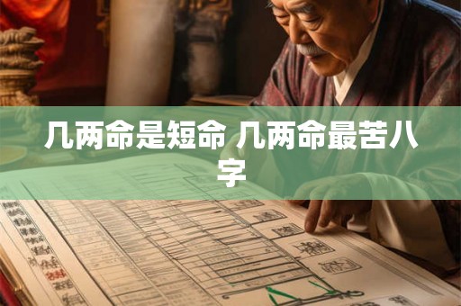 几两命是短命 几两命最苦八字