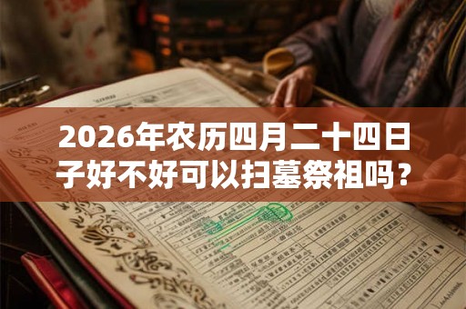 2026年农历四月二十四日子好不好可以扫墓祭祖吗？