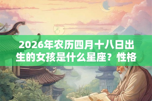 2026年农历四月十八日出生的女孩是什么星座?性格如何? 2026年农历四月十八日出生的女孩是什么星座?性格如何?