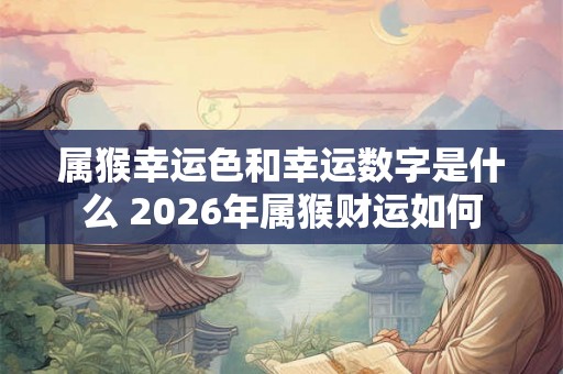 属猴幸运色和幸运数字是什么 2026年属猴财运如何