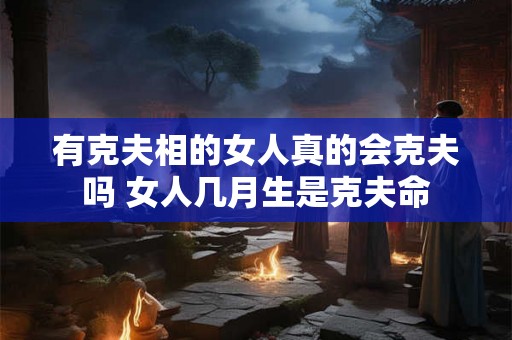 有克夫相的女人真的会克夫吗 女人几月生是克夫命