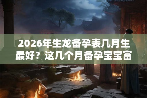 2026年生龙备孕表几月生最好？这几个月备孕宝宝富贵命
