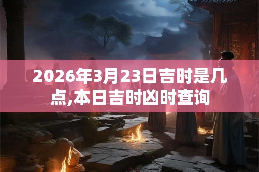 2026年3月23日吉时是几点,本日吉时凶时查询 2026年3月23日吉时是几点,本日吉时凶时查询