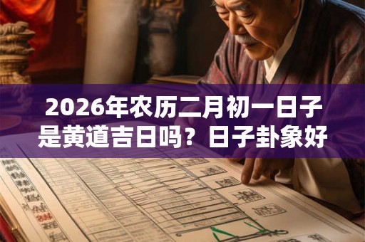 2026年农历二月初一日子是黄道吉日吗？日子卦象好吗？