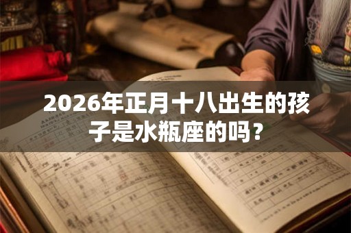 2026年正月十八出生的孩子是水瓶座的吗? 2026年正月十八出生的孩子是水瓶座的吗?