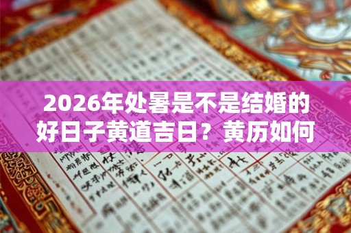 2026年处暑是不是结婚的好日子黄道吉日？黄历如何？