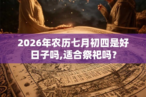 2026年农历七月初四是好日子吗,适合祭祀吗？