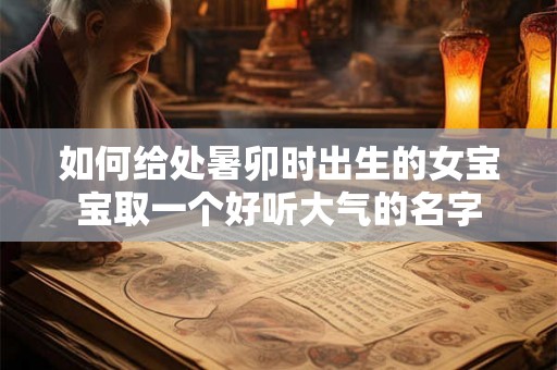 如何给处暑卯时出生的女宝宝取一个好听大气的名字