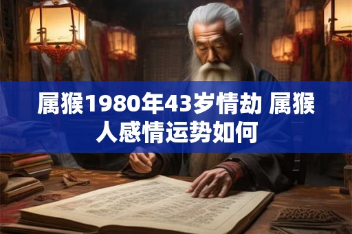 属猴1980年43岁情劫 属猴人感情运势如何