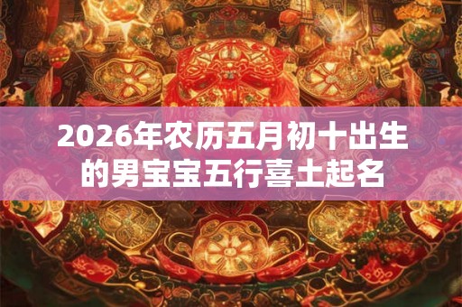2026年农历五月初十出生的男宝宝五行喜土起名