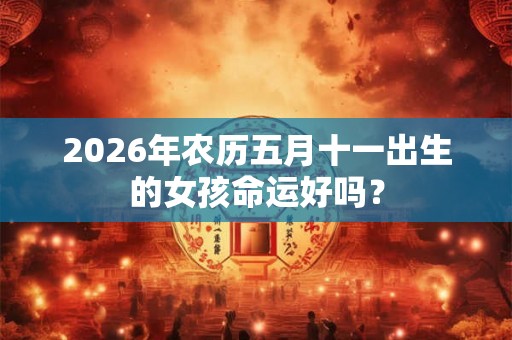 2026年农历五月十一出生的女孩命运好吗? 2026年农历五月十一出生的女孩命运好吗?