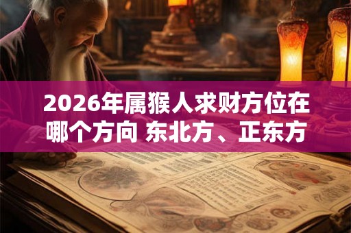 2026年属猴人求财方位在哪个方向 东北方、正东方 2026年属猴人求财方位在哪个方向 东北方、正东方
