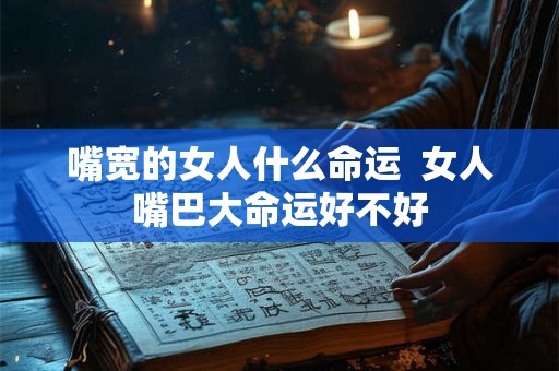 嘴宽的女人什么命运  女人嘴巴大命运好不好