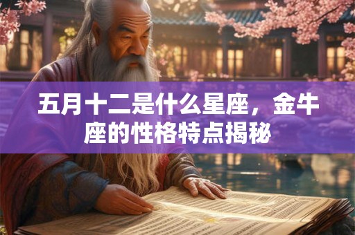五月十二是什么星座，金牛座的性格特点揭秘