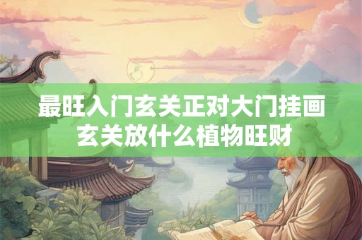 最旺入门玄关正对大门挂画 玄关放什么植物旺财