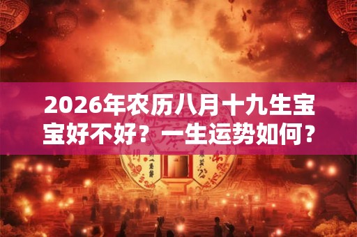 2026年农历八月十九生宝宝好不好?一生运势如何? 2026年农历八月十九生宝宝好不好?一生运势如何?