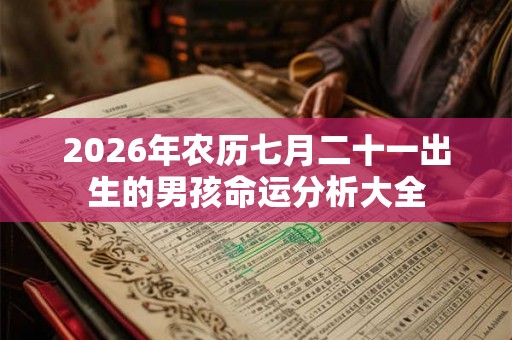 2026年农历七月二十一出生的男孩命运分析大全