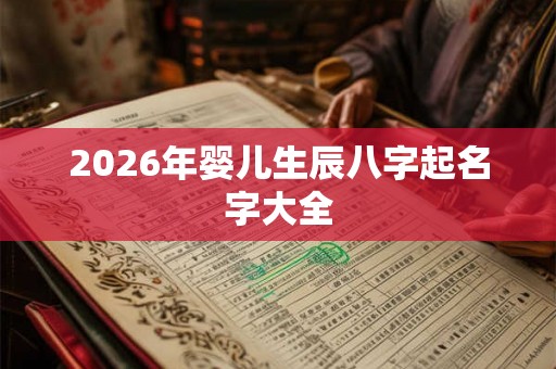 2026年婴儿生辰八字起名字大全