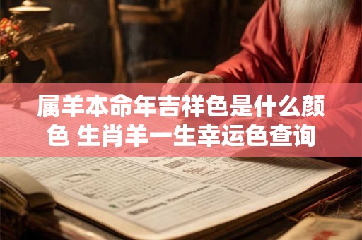 属羊本命年吉祥色是什么颜色 生肖羊一生幸运色查询