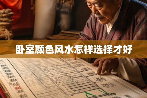 卧室颜色风水怎样选择才好